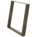 vidaXL Nohy k jedálenskému stolu v tvare U, 2 ks, prírodná oceľ, 90 x (72-73) cm, oceľ