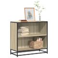 vidaXL Knižnica dub sonoma 80,5x35x76 cm kompozitné drevo