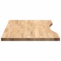 vidaXL Doska stolíka neošetrená 80x60x2,5 cm dubový masív obdĺžnikový