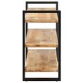 vidaXL Komoda s 3 policami 120x40x75 cm, surové mangové drevo