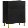 vidaXL Komoda čierna 60x33x75 cm kompozitné drevo