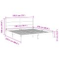 vidaXL Extra dlhá posteľ bez matraca 180x220 cm masívne drevo