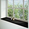 vidaXL Okenný parapet 2 ks hnedočierná 160x40x2 cm dubový masív