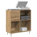 vidaXL Skrinka na gramofónové platne dub artisan 85 x 38 x 89 cm