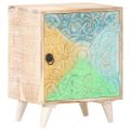 vidaXL Vyrezávaný nočný stolík 40x30x50 cm masívne akáciové drevo