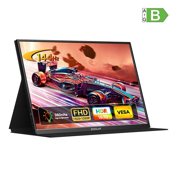 Prenosný monitor ZEUSLAP P16 Ultra s uhlopriečkou 16" a obnovovacou frekvenciou 144 Hz