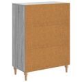 vidaXL Servírovacia skriňa Sivá sonoma 66 x 34,5 x 90 cm
