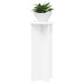 vidaXL Stojan na rastliny 2 ks Biela Ø40 x 80 cm Kompozitné drevo