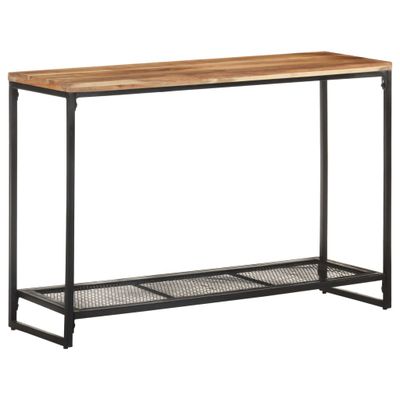 vidaXL Konzolový stolík 110x35x75 cm, akáciový masív
