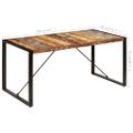 vidaXL Jedálenský stôl 160x80x75 cm, recyklovaný masív