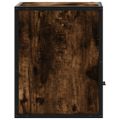 vidaXL Nástenný nočný stolík dymový dub 40x31x39,5 cm