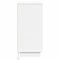 vidaXL LED komoda Biela 71 x 34,5 x 75 cm Kompozitné drevo