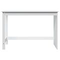 vidaXL Stôl Biela 112 x 50 x 75 cm Masívne borovicové drevo