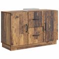 vidaXL Servírovacia skriňa Staré drevo 89 x 34,5 x 57 cm