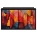 vidaXL Nástenný TV kabinet HEESCH 69 x 33 x 40 cm Čierny dub