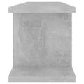 vidaXL Nástenné police 2 ks betónovosivé 75x18x20 cm spracované drevo