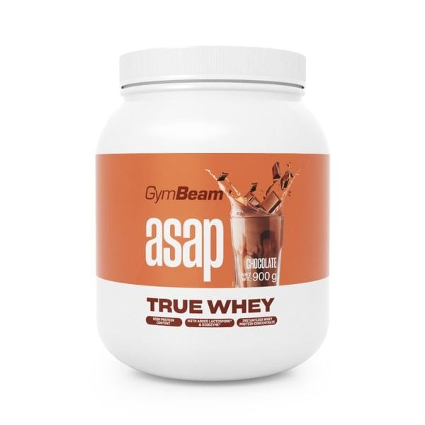ASAP True Whey - GymBeam, čokoláda, 900 g