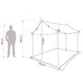 vidaXL Stanový plachty s sieťovými stenami 270 x 210 x 210 cm Zelená