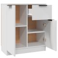 vidaXL Komoda biela 60x30x70 cm spracované drevo