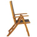 vidaXL Skladacie stoličky 4 ks, masívne akáciové drevo a textilén