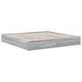 vidaXL Úložná posteľ Sivý Sonoma 200 x 200 cm Kompozitné drevo
