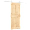 vidaXL Posuvné dvere Prírodná a biela 85 x 210 cm