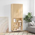 vidaXL Vysoká skrinka dub sonoma 69,5x34x180 cm spracované drevo