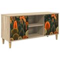 vidaXL TV skrinka ZAANDAM 102 x 33 x 50 cm Sonoma Kompozitné drevo