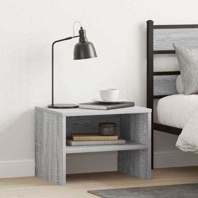 vidaXL Nočný stolík sivý sonoma 40x30x30 cm spracované drevo