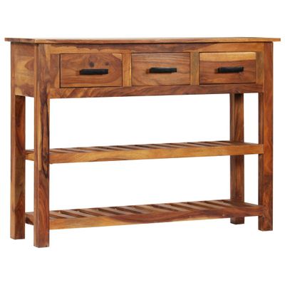 vidaXL Komoda s 3 zásuvkami 110x30x80 cm masívne teakové drevo