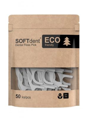 2944 SOFTDENT ECO dentálne špáradlá s niťou