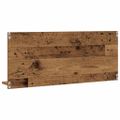 vidaXL Zrkadlová polica Staré drevo 90 x 10,5 x 37 cm Kompozitné drevo