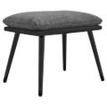 vidaXL Podnožka bledosivá 45x29,5x35 cm látka a umelá koža
