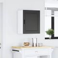 vidaXL Kuchynská nástenná skrinka Porto, čierna, kompozitné drevo