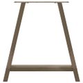 vidaXL Nohy k jedálenskému stolu v tvare A, 2 ks, 80 x (72-73) cm, oceľ