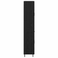 vidaXL Highboard 2 ks Čierny dub 69,5 x 34 x 180 cm Kompozitné drevo