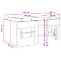vidaXL Rám postele pre deti na vysokej posteli Sivý Sonoma 80 x 200 cm