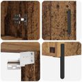 vidaXL Highboard Staré drevo 69,5 x 32,5 x 180 cm Kompozitné drevo