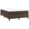 vidaXL Boxspring posteľ s matracom hnedá 180x200 cm umelá koža