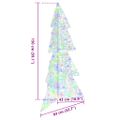 vidaXL Vianočný stromček 160 LED Viacfarebný 150 cm Akryl