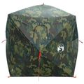 vidaXL Poľovnícky stan Maskáčová 143 x 143 x 165 cm Polyester a oceľ