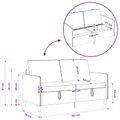 vidaXL Sofa s úložným priestorom Ružová 152 x 78 x 87 cm Polyester