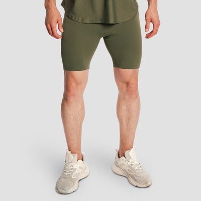 Pánske šortky Combat Olive Grey - GymBeam, veľkosť L