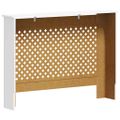 vidaXL Kryty na radiátor 2 ks biele 112x19x81,5 cm MDF