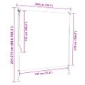 vidaXL Vonkajšia roleta oranžovo-biela 200x270 cm látka a oceľ
