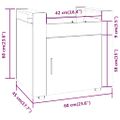 vidaXL Stolový vozík dymový dub 60x45x60 cm spracované drevo