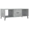 vidaXL Konferenčný stolík betónovo sivý 102x50x40 cm kompozitné drevo