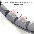 Sada masážny hula hoop HMS HHW06 čierny so závažím a počítadlom a zoštíhľujúceho pásu BR163 plus size