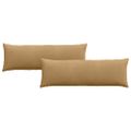 vidaXL Vankúše na pohovku 2 pcs Hnedá 120 x 40 cm Kordúrová tkanina