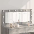 vidaXL Toaletné zrkadlo Sivý Sonoma 100 x 45 x 18 cm Obdĺžnikový